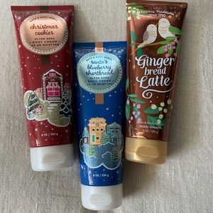 Bath and Body Works Christmas Body Creams
